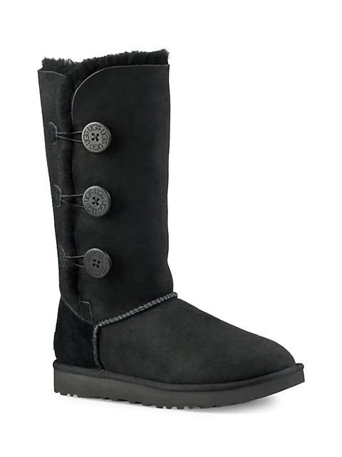 商品UGG|Bailey Button Triplet Sheepskin-Lined Suede Boots,价格¥1621,第1张图片