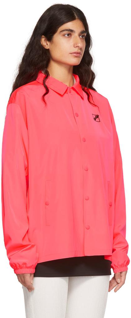 Pink Polyester Windbreaker Jacket商品第2张图片规格展示