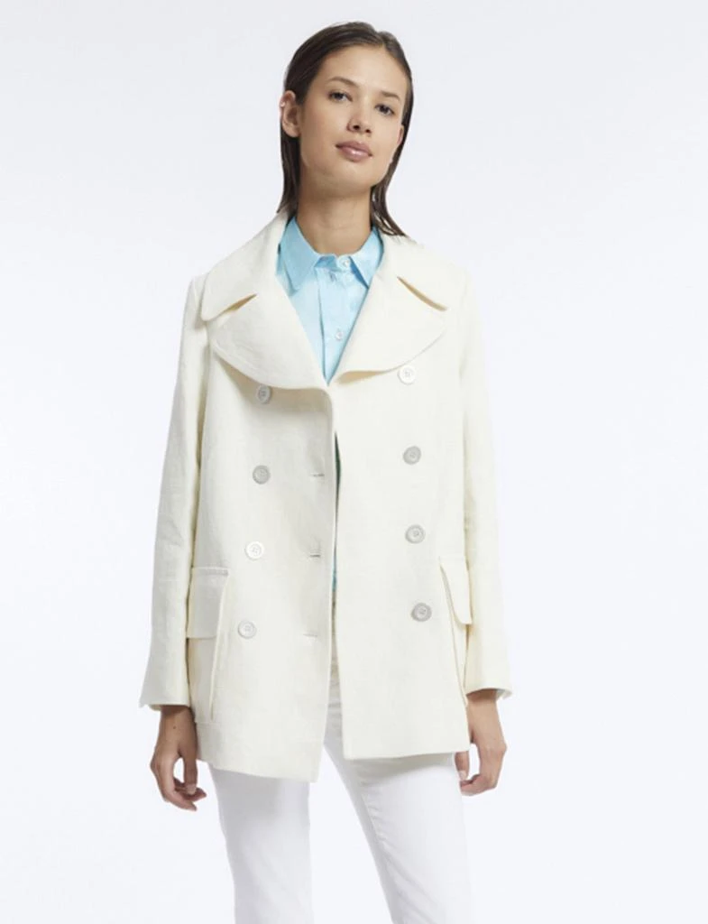 商品INES DE LA FRESSANGE|Seraphine ecru linen caban,价格¥3308,第1张图片