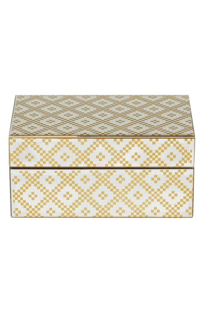 商品VIVIAN LUNE HOME|Gold Glass Geometric Box with Glass Sides - Set of 2,价格¥638,第3张图片详细描述