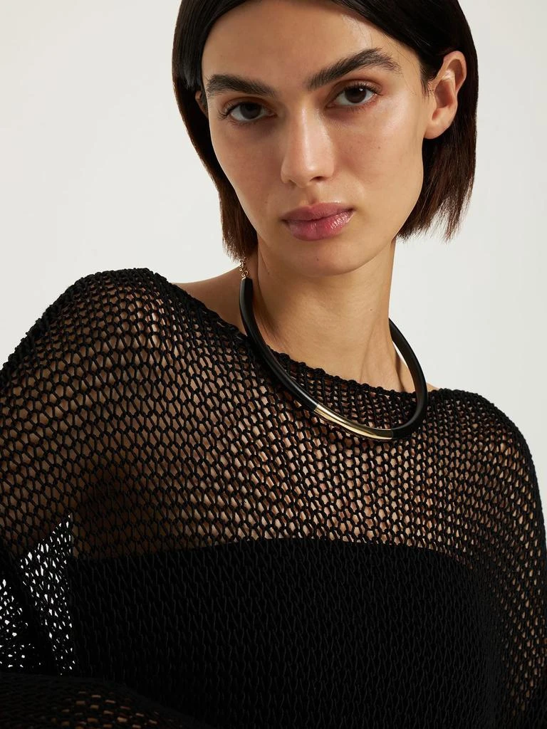 商品ROSANTICA|Carbone Rigid Varnished Choker,价格¥1864,第1张图片详细描述
