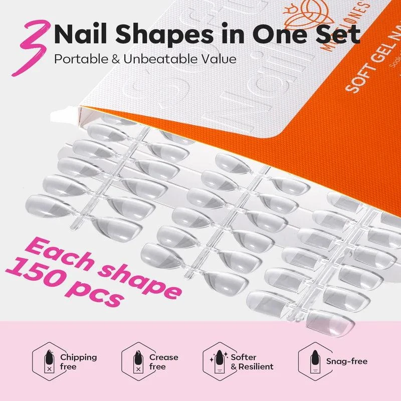 Almond&Square Soft Nail Tips 商品