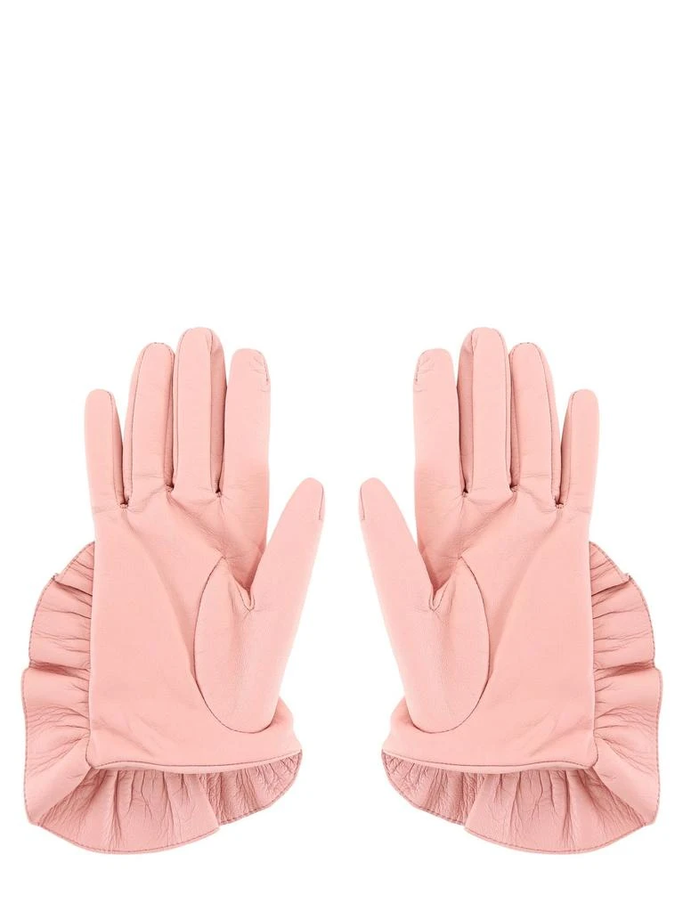 商品VIVETTA|Vivetta Nails Embroidered Ruffled Trim Golves,价格¥1721,第2张图片详细描述