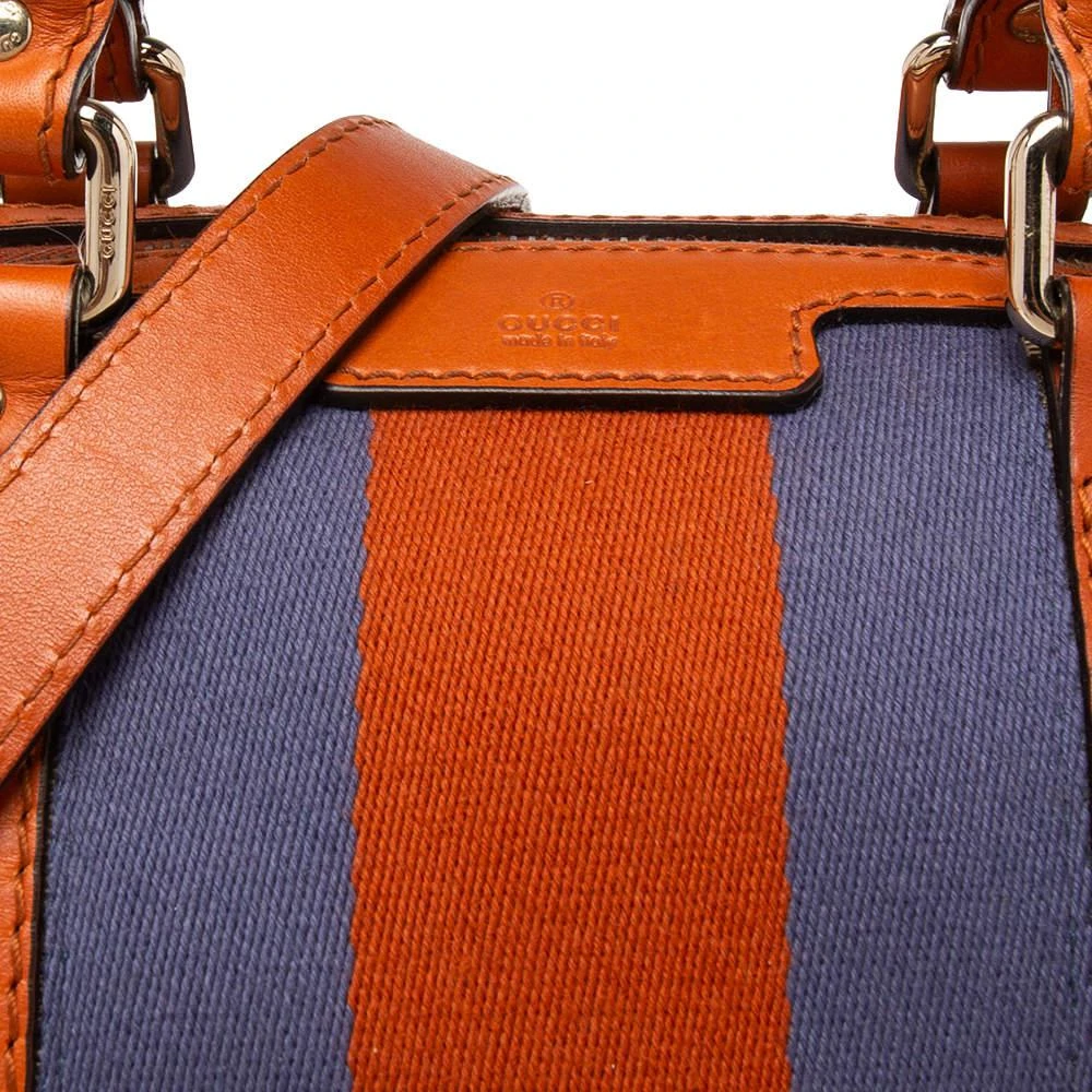商品[二手商品] Gucci|Gucci Beige/Brown GG Canvas And Leather Small Vintage Web Boston Bag,价格¥3172,第5张图片详细描述