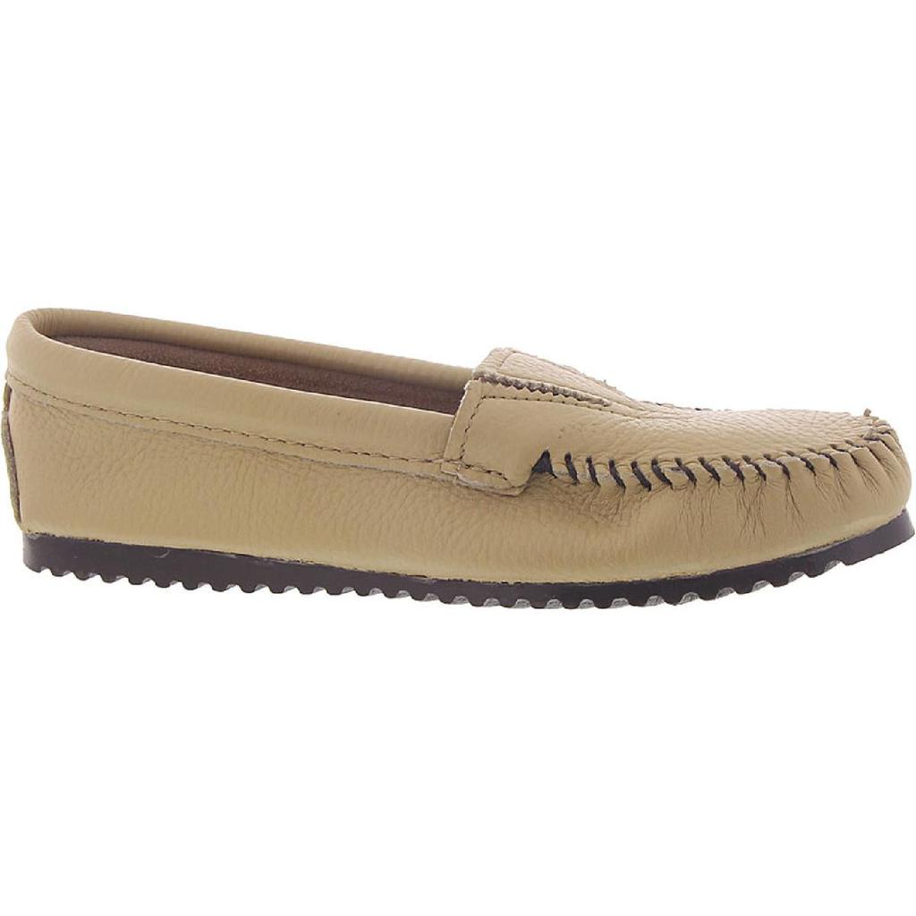 Minnetonka Mens Butter Leather Slip On Moccasin Slippers商品第1张图片规格展示