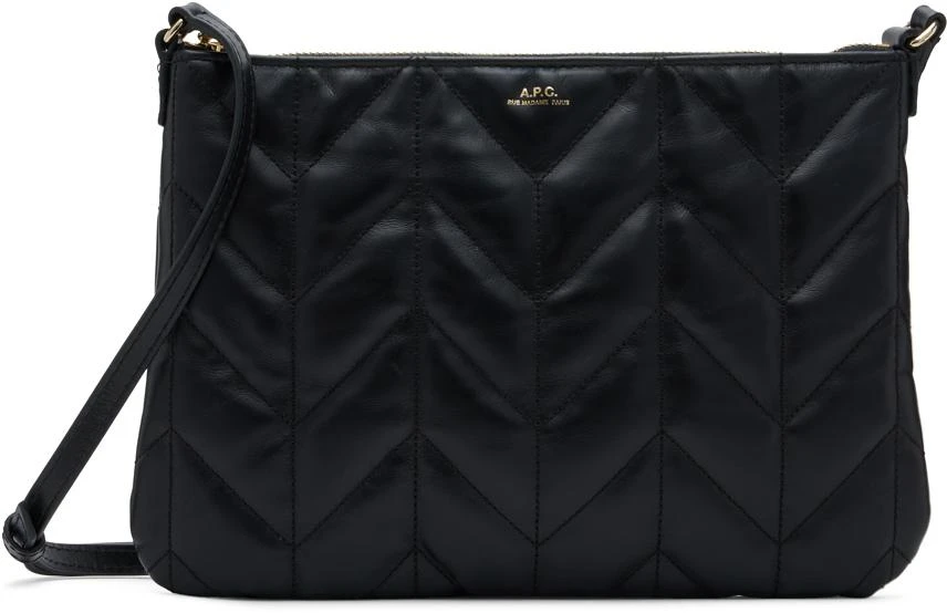商品A.P.C.|Black Quilted Shoulder Bag,价格¥1579,第1张图片