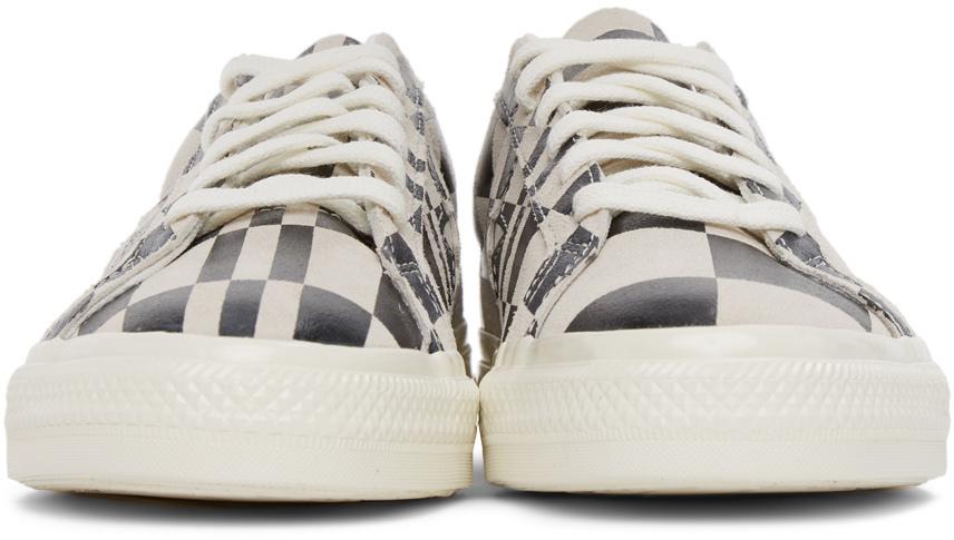 Black & White Check One Star Sneakers商品第2张图片规格展示