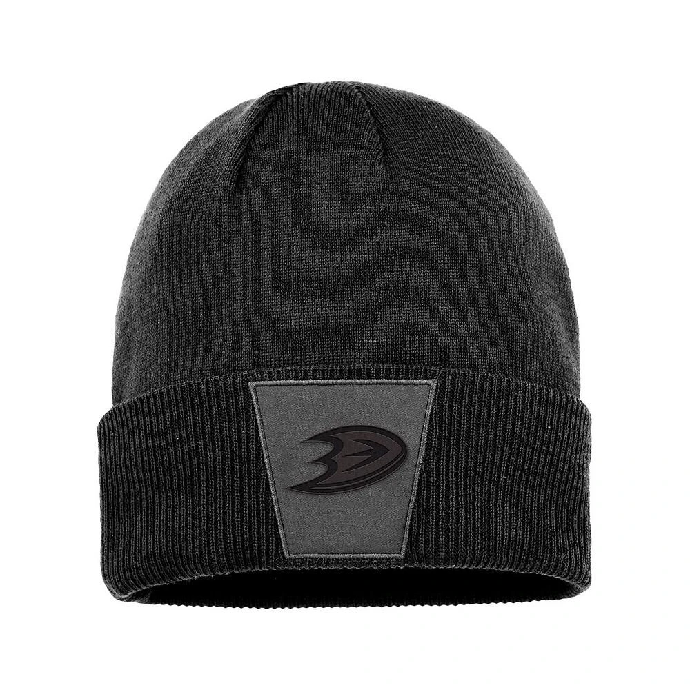 商品Fanatics|Men's Branded Black Anaheim Ducks Authentic Pro Road Cuffed Knit Hat,价格¥228,第1张图片