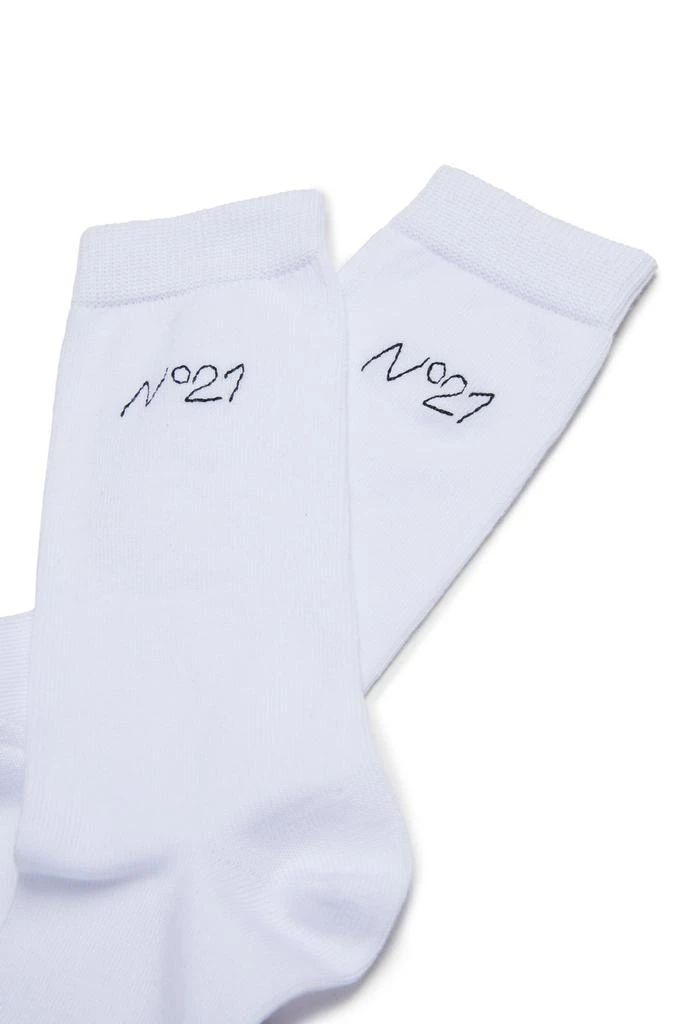 商品N°21|N°21 Kids Logo Embroidered Socks,价格¥451,第2张图片详细描述