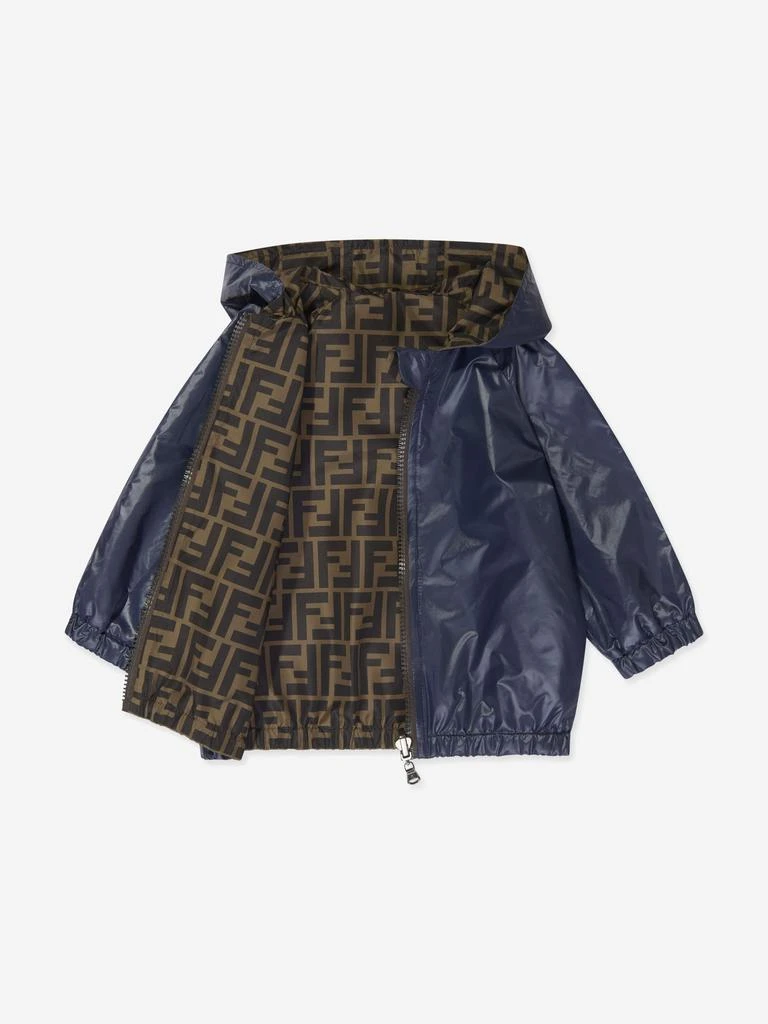 商品Fendi|Fendi Baby Boys Reversible FF K-Way Jacket in Blue,价格¥3391,第2张图片详细描述