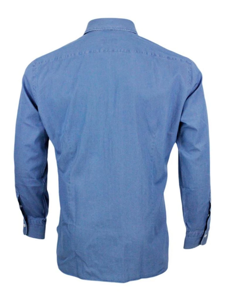 商品BARBA|Barba Shirts in Blue,价格¥1020,第3张图片详细描述