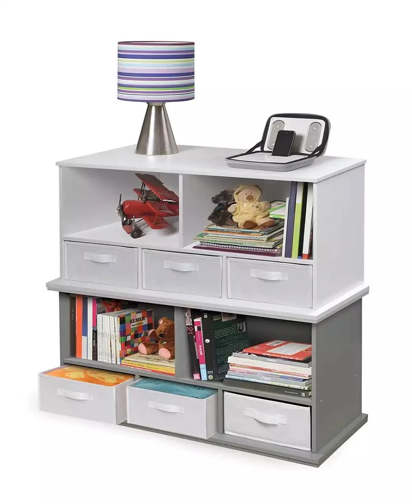 Stackable Shelf Storage Cubby With Three Baskets 商品