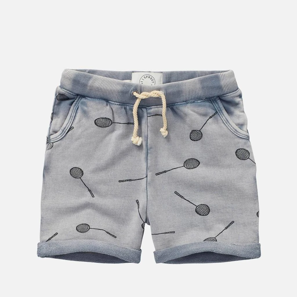 商品The Hut|Sproet + Sprout Kids' Badminton Print Shorts - Stone Grey,价格¥61,第1张图片