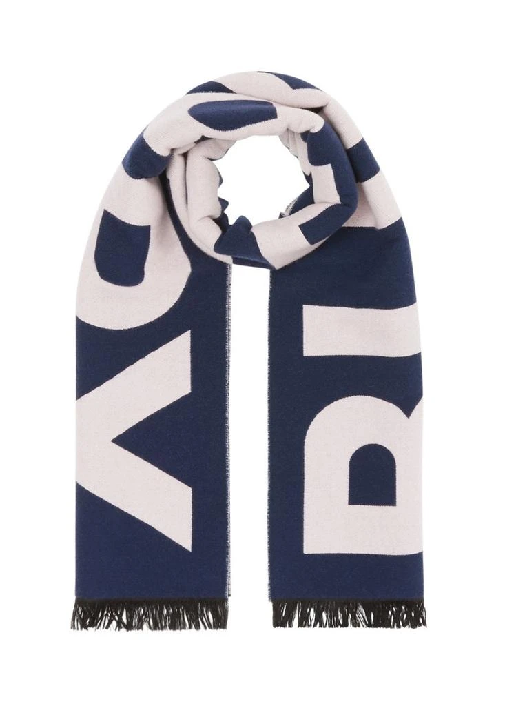 商品Burberry|带logo羊毛提花围巾,价格¥2542,第1张图片