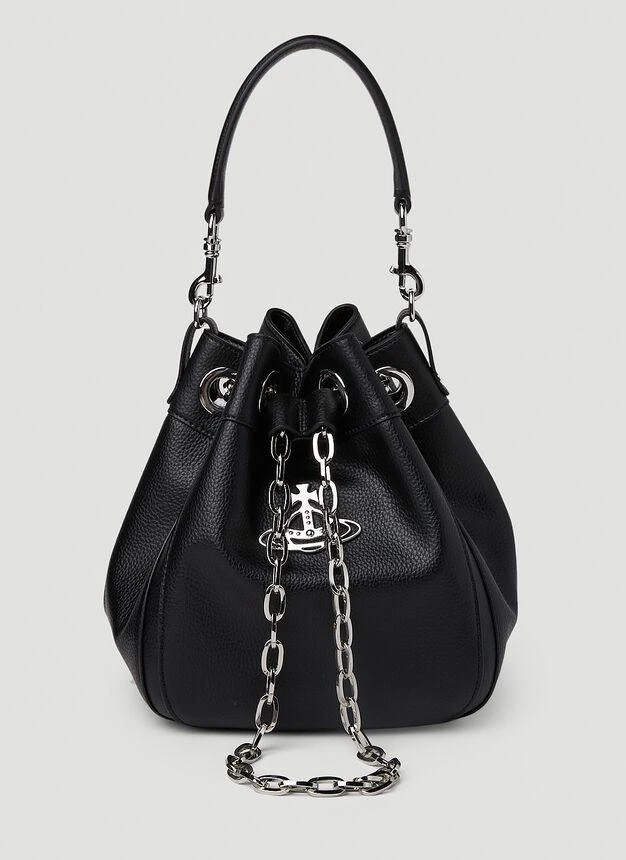 商品Vivienne Westwood|Chrissy Medium Bucket Handbag in Black,价格¥3608,第1张图片