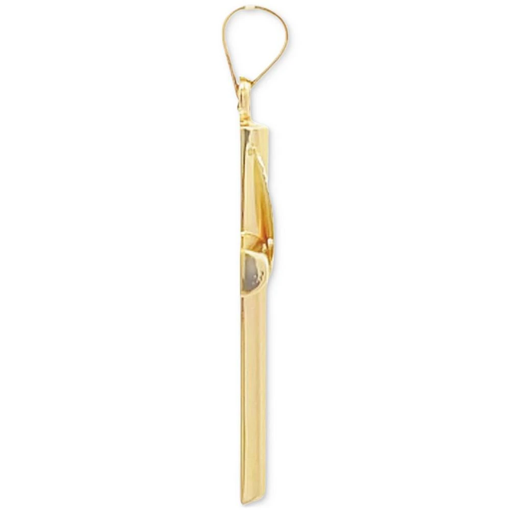 商品Macy's|Cross with Sash Pendant in 14k Yellow and White Gold,价格¥3364,第3张图片详细描述