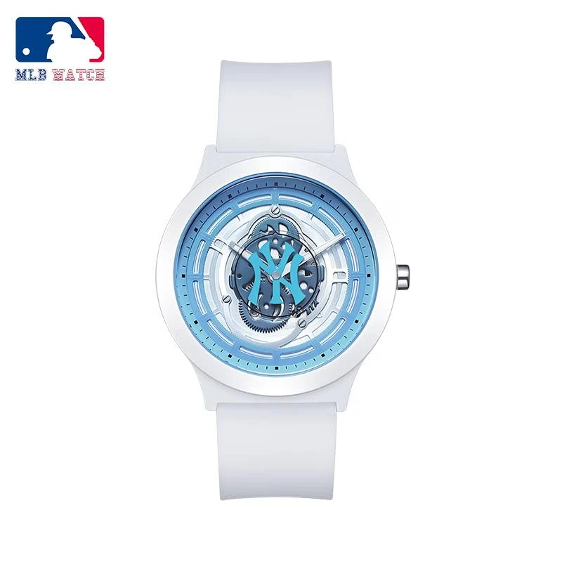 商品[国内直发] MLB|潮流镂空表盘时尚学生女表防水石英表MLB-NY605-3,价格¥391,第1张图片