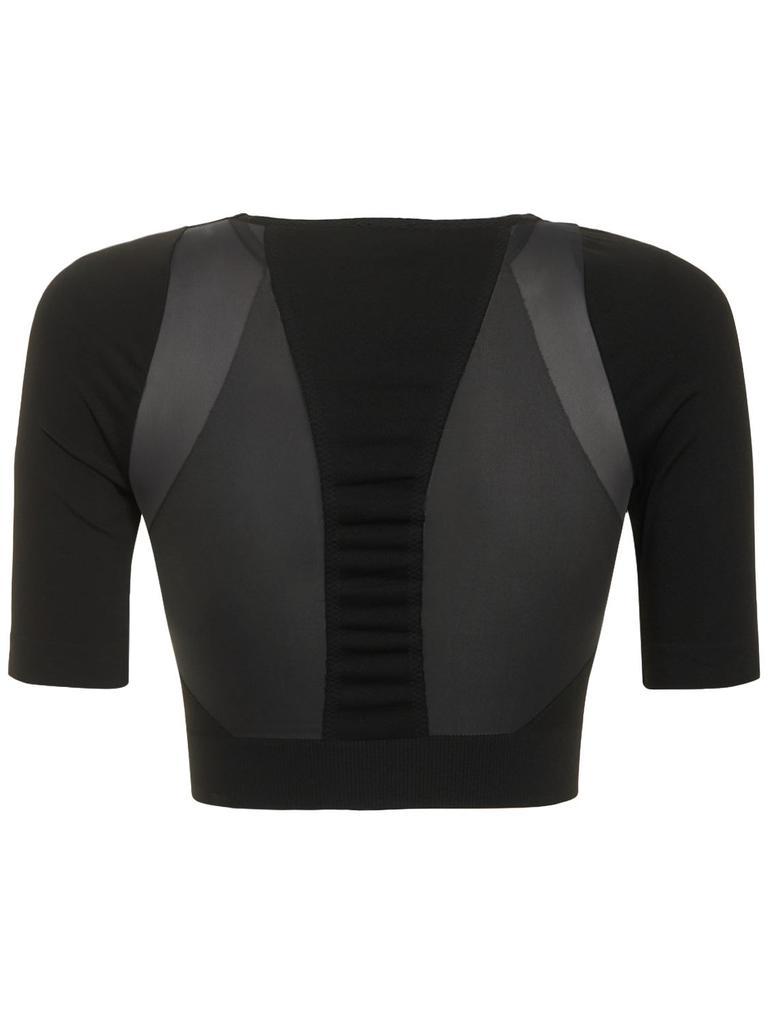 商品Wolford|Sporty Butterfly Stretch Tech Crop Top,价格¥1365,第6张图片详细描述