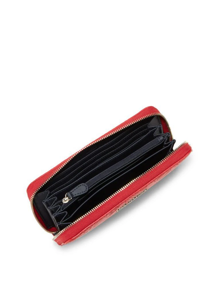 商品Moschino|Faux Leather Logo Continental Zip-Around Wallet,价格¥551,第2张图片详细描述