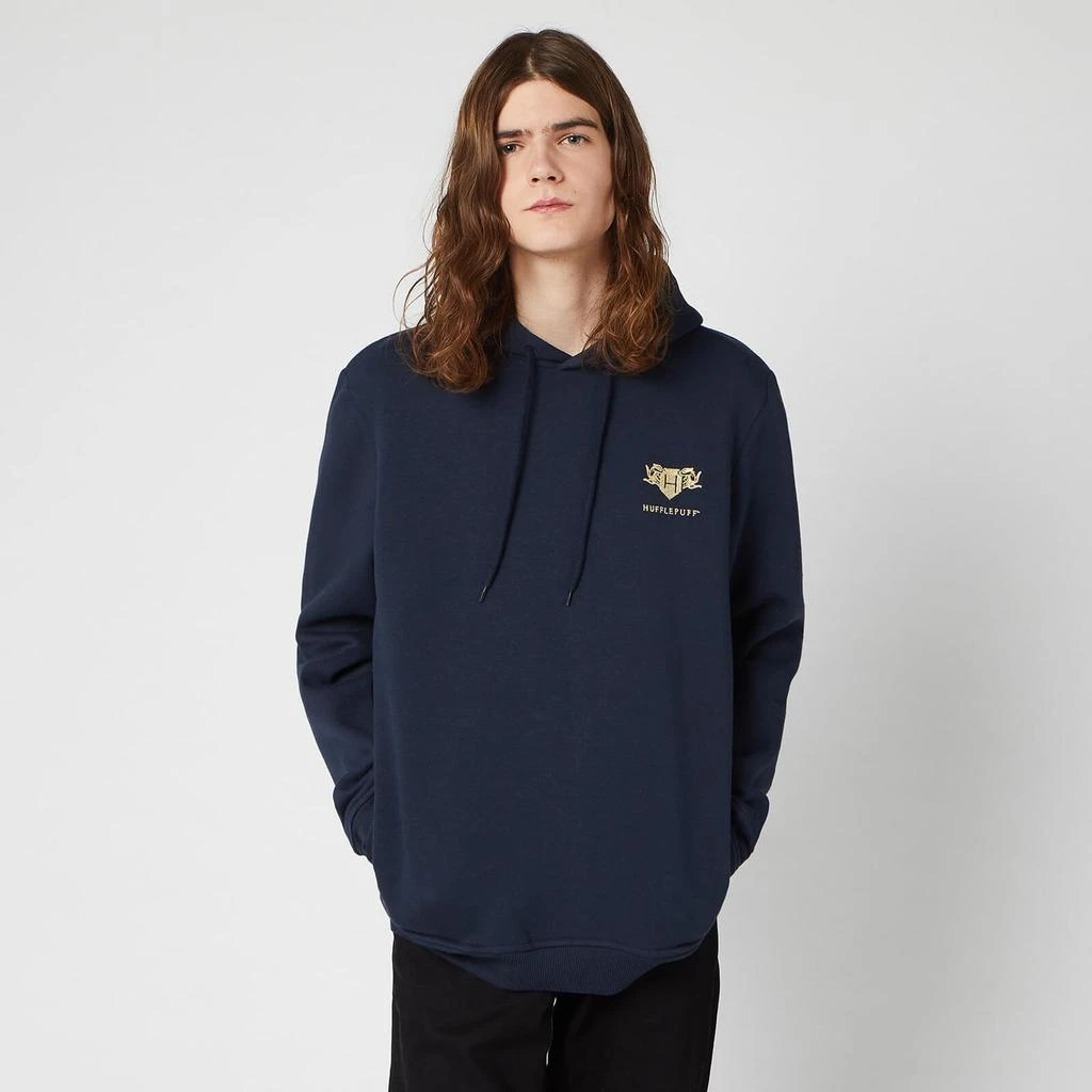 商品Harry Potter|Harry Potter Hufflepuff Unisex Embroidered Hoodie - Navy,价格¥342,第3张图片详细描述
