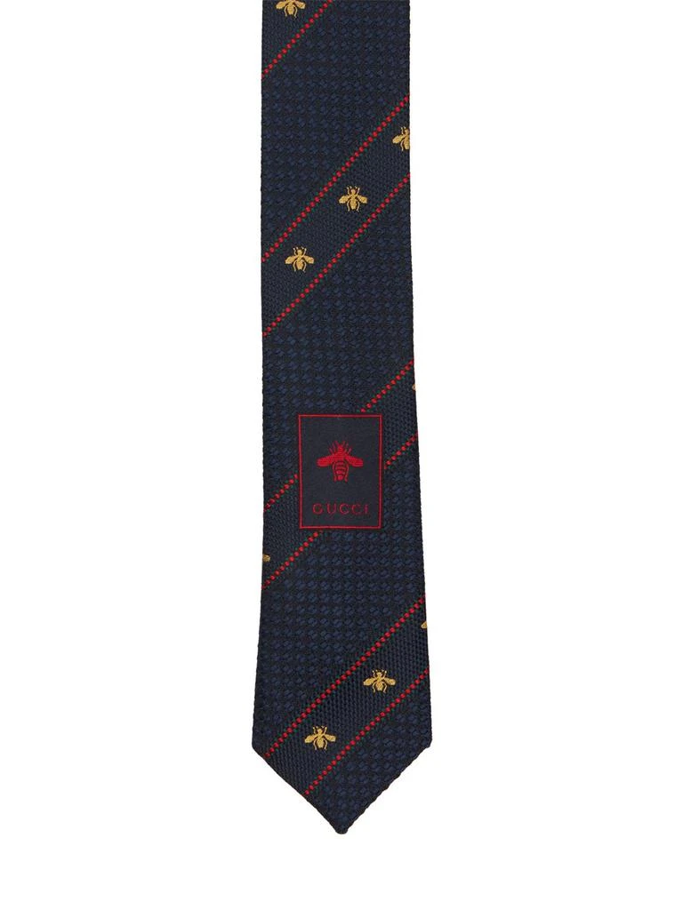商品Gucci|7cm Bee Web Silk Tie,价格¥1830,第3张图片详细描述