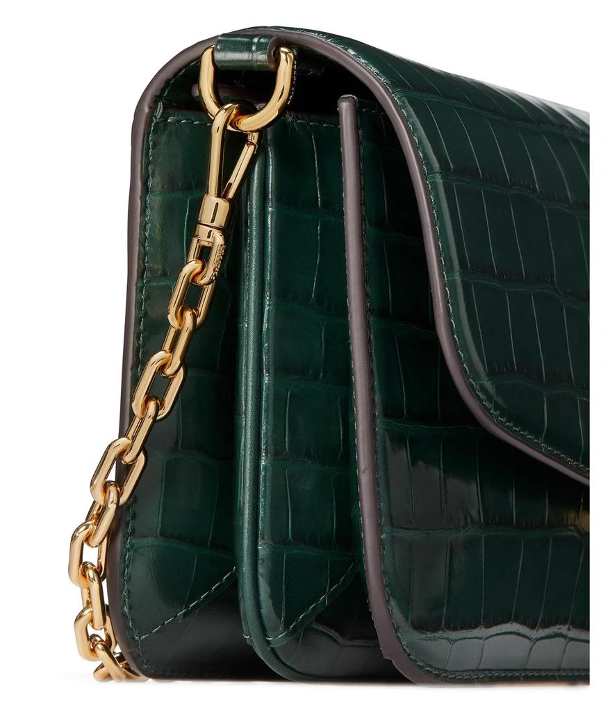 商品Kate Spade|Dakota Croc Embossed Leather Medium Convertible Shoulder Bag,价格¥3652,第4张图片详细描述