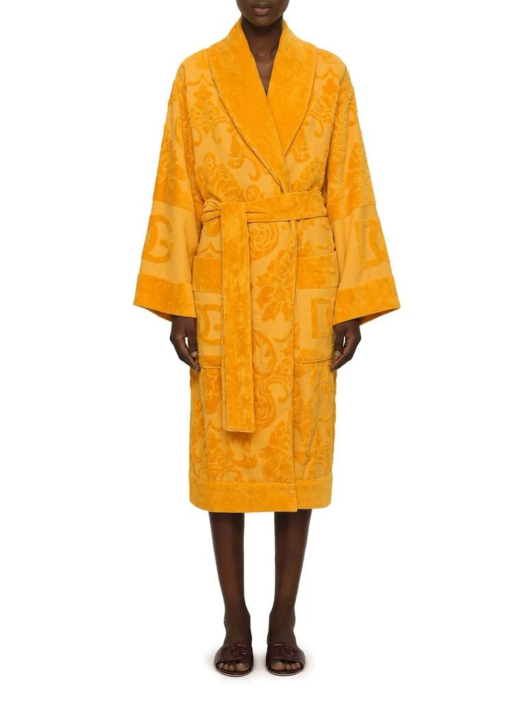 商品Dolce & Gabbana|Cotton Jacquard Bathrobe,价格¥4938,第2张图片详细描述