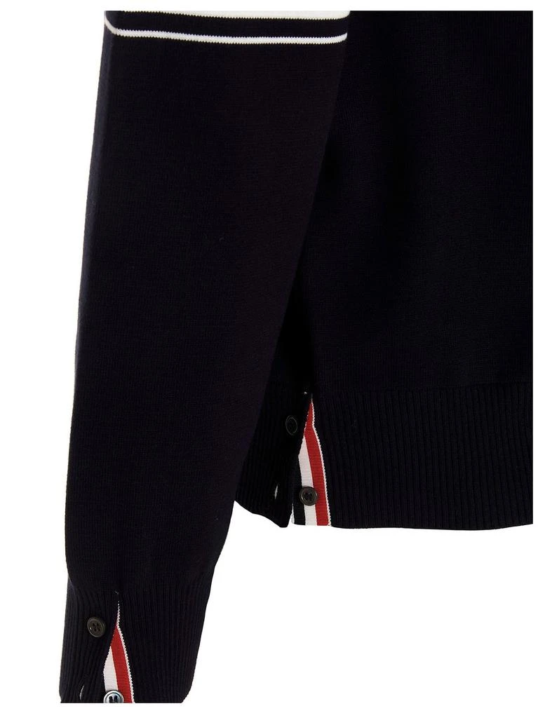 商品Thom Browne|Thom Browne Stripe Detailed V-Neck Cardigan,价格¥7138,第4张图片详细描述