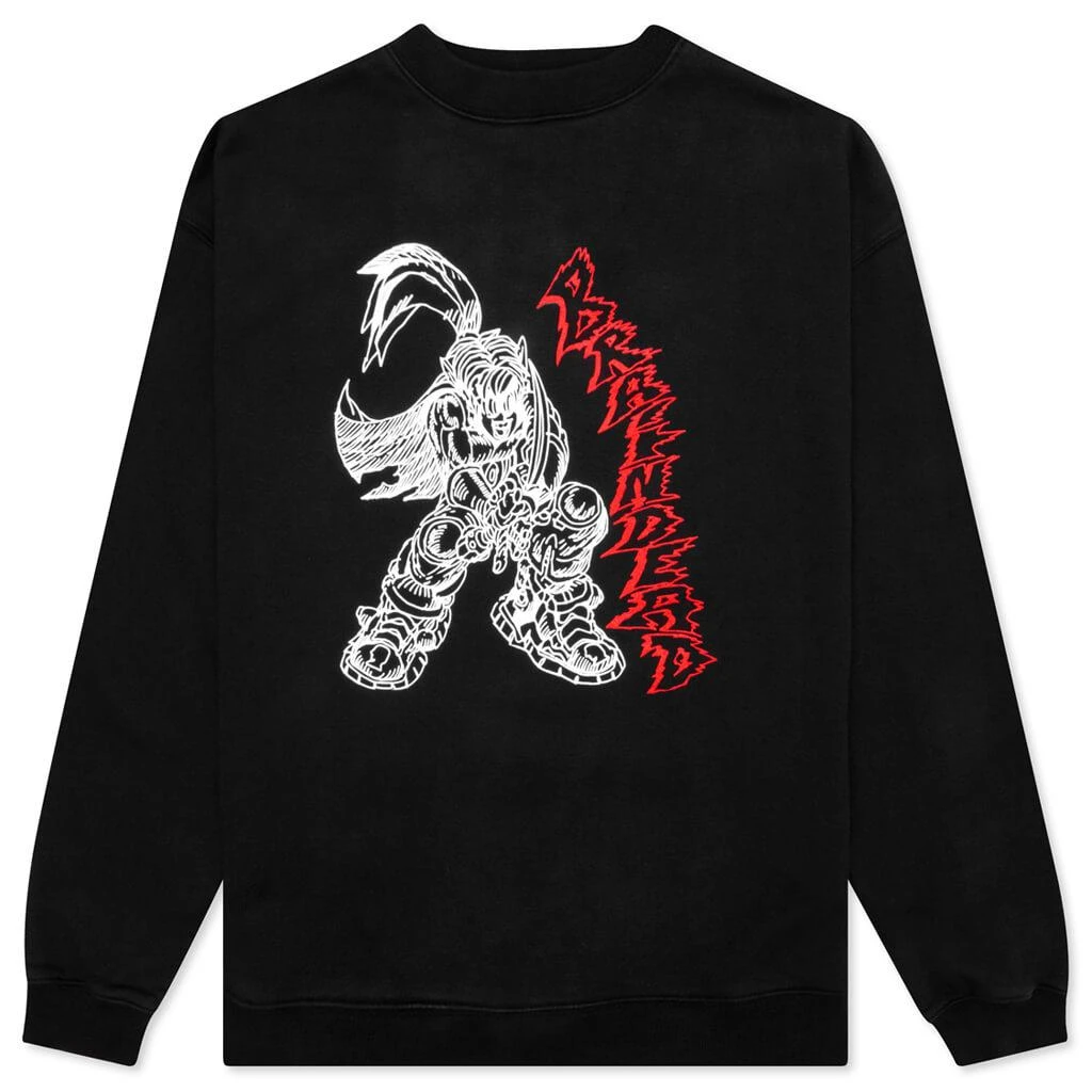 商品Brain Dead|Brain Dead Final Stand Crewneck Sweatshirt - Black,价格¥456,第1张图片