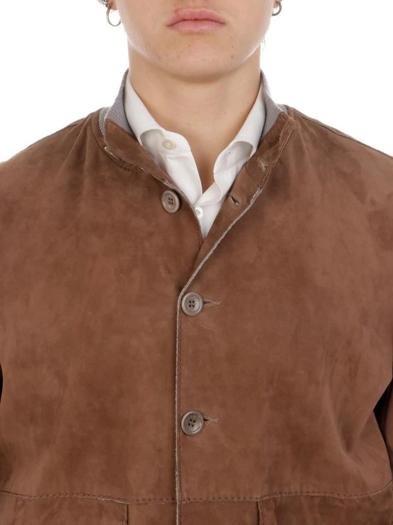 商品THE JACK LEATHERS|The jack leathers men's brown suede outerwear jacket,价格¥3439,第4张图片详细描述