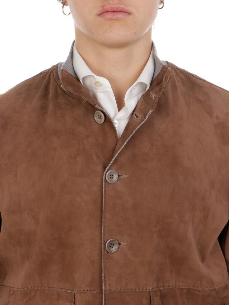 商品THE JACK LEATHERS|The Jack Leathers Men's  Brown Suede Outerwear Jacket,价格¥3353,第6张图片详细描述