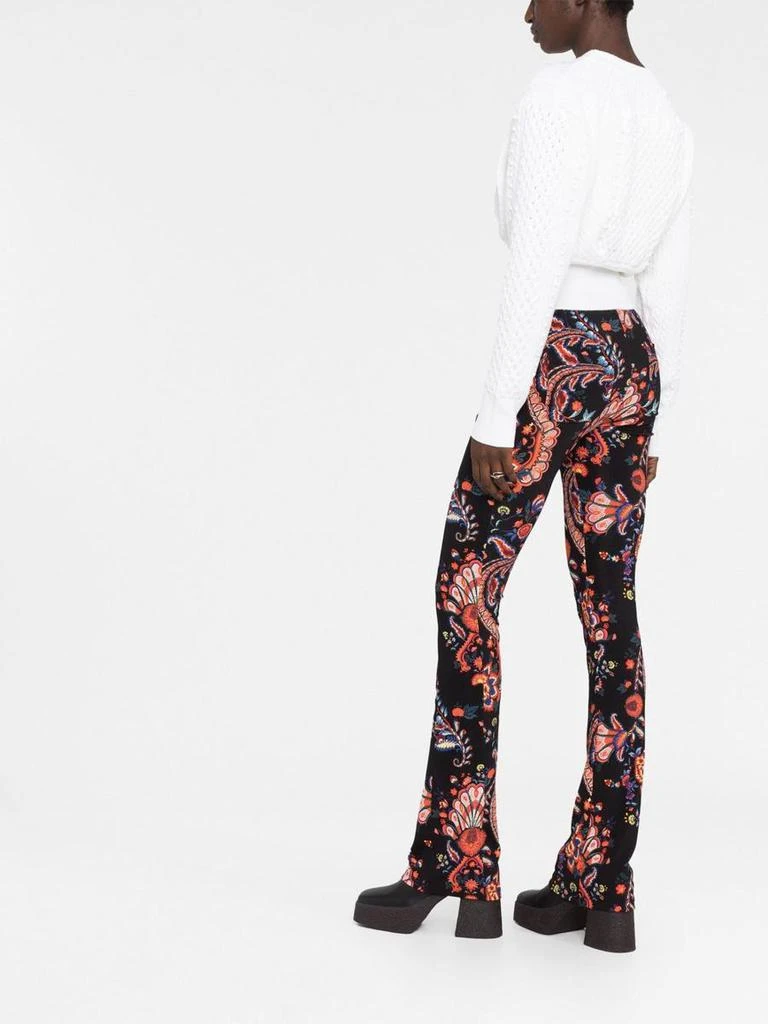 商品Paco Rabanne|PACO RABANNE PACO RABANNE - Floral print high-waisted trousers,价格¥2875,第5张图片详细描述
