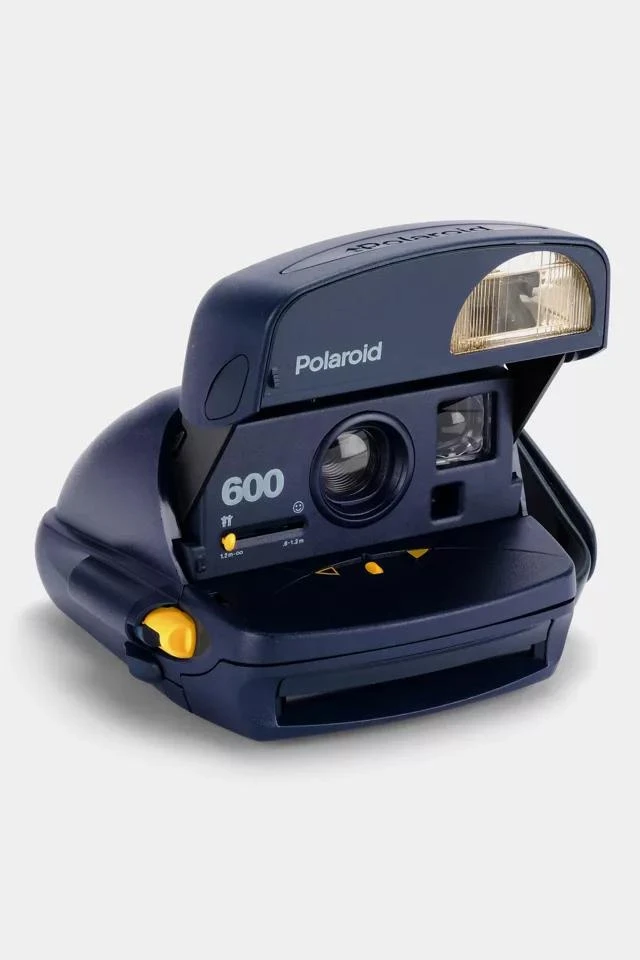 商品Polaroid|Polaroid Blue Express Vintage 600 Instant Camera Refurbished by Retrospekt,价格¥1052,第1张图片