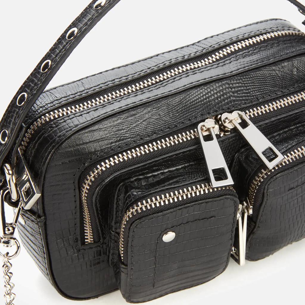 Núnoo Women's Helena Lizard Shoulder Bag - Black商品第3张图片规格展示