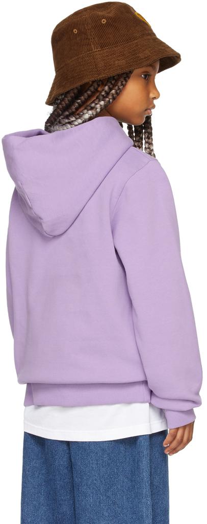 SSENSE Exclusive Kids Purple Painted Mascot Hoodie商品第3张图片规格展示