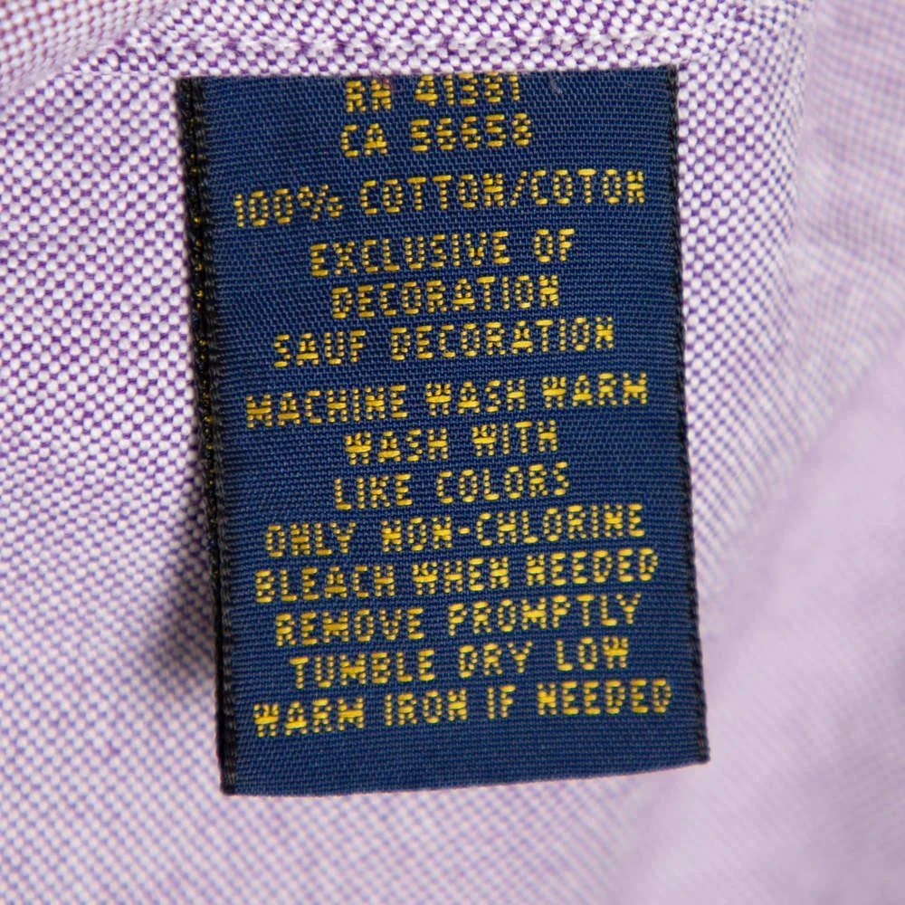 Ralph Lauren Purple Cotton Short Sleeve Button Front Shirt XL 商品