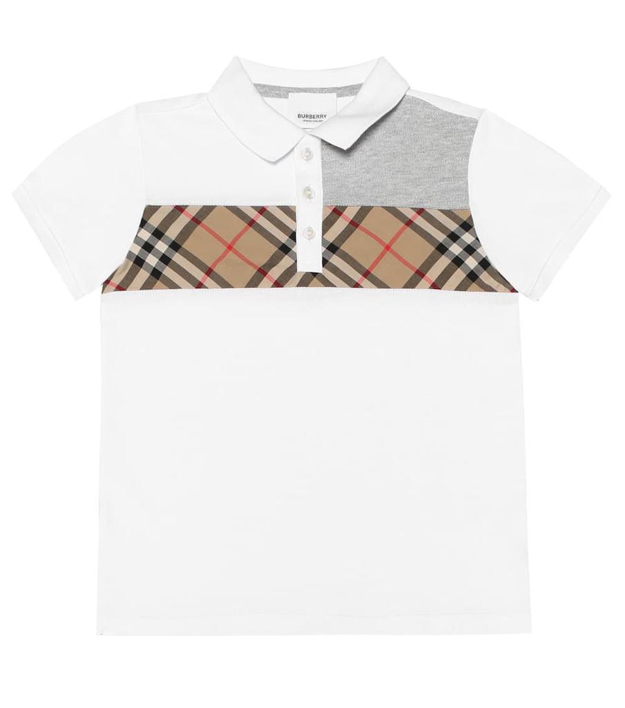 商品Burberry|Vintage Check棉质Polo衫,价格¥924,第1张图片