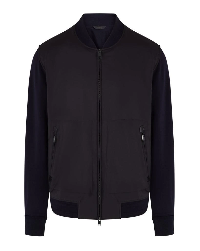 商品Brioni|Brioni Performa Wool Bomber (Navy),价格¥6082,第1张图片