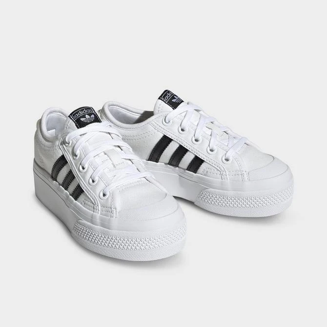 商品Adidas|Girls' Little Kids' adidas Originals Nizza Platform Casual Shoes,价格¥485,第2张图片详细描述