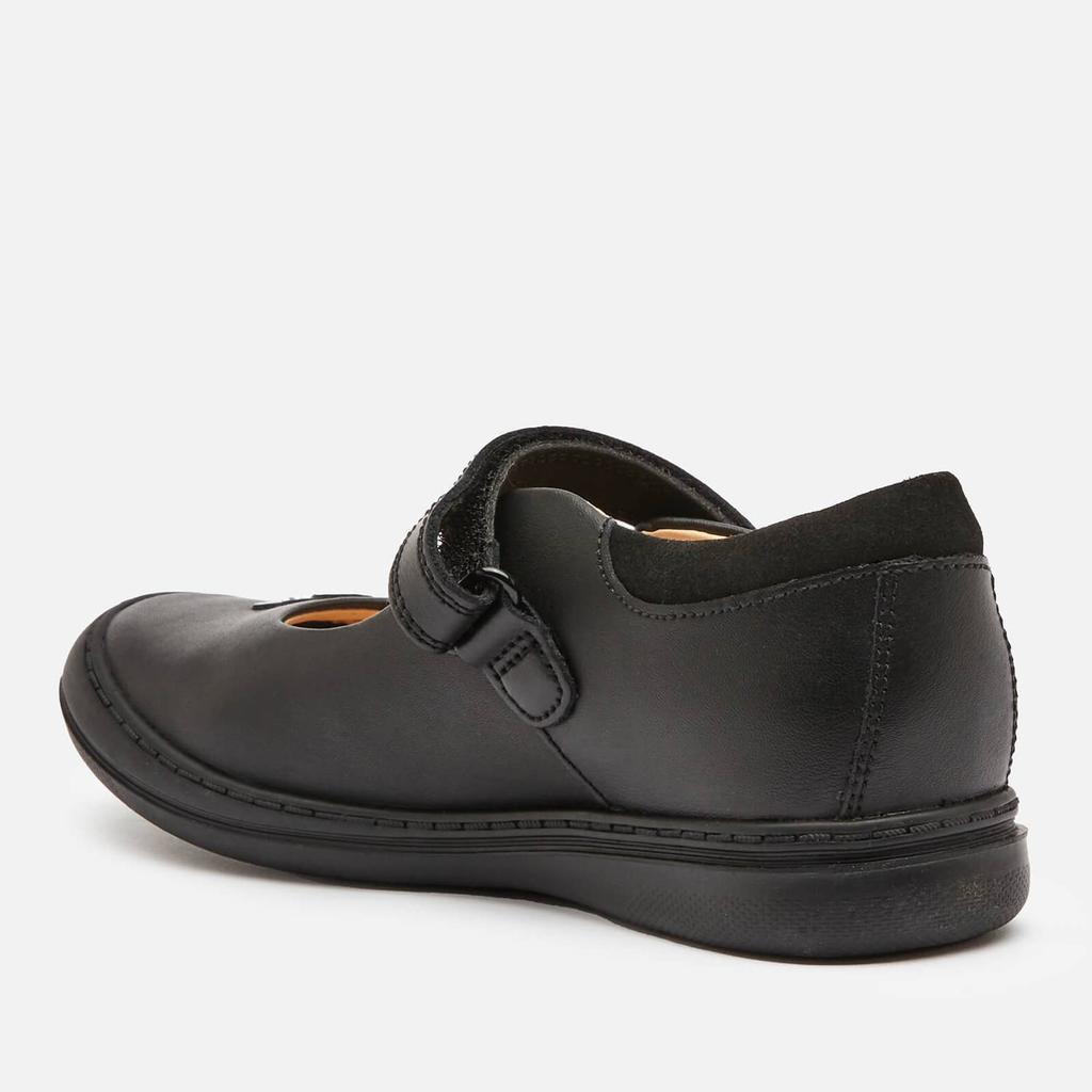 Clarks Scooter Jump Kids' School Shoes - Black Leather商品第2张图片规格展示