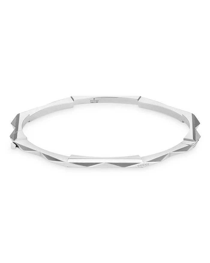 商品Gucci|18K White Gold Link to Love Bangle Bracelet,价格¥50311,第1张图片