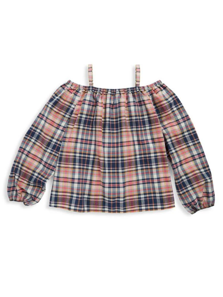 商品Ralph Lauren|Toddler's, Little Girl's & Girl's Plaid Off-The-Shoulder Top,价格¥138,第2张图片详细描述
