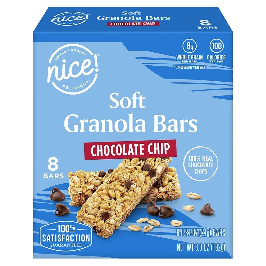 商品Nice!|Soft Granola Bars Chocolate Chip,价格¥26,第1张图片