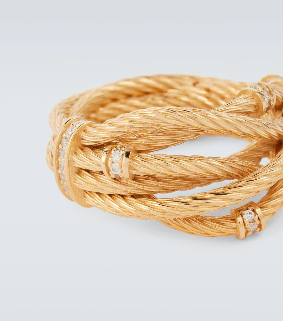 商品Bottega Veneta|Cord gold-plated sterling silver ring,价格¥7202,第4张图片详细描述