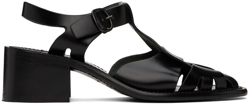 商品Hereu|Black Pesca Heeled Sandals,价格¥2911,第1张图片