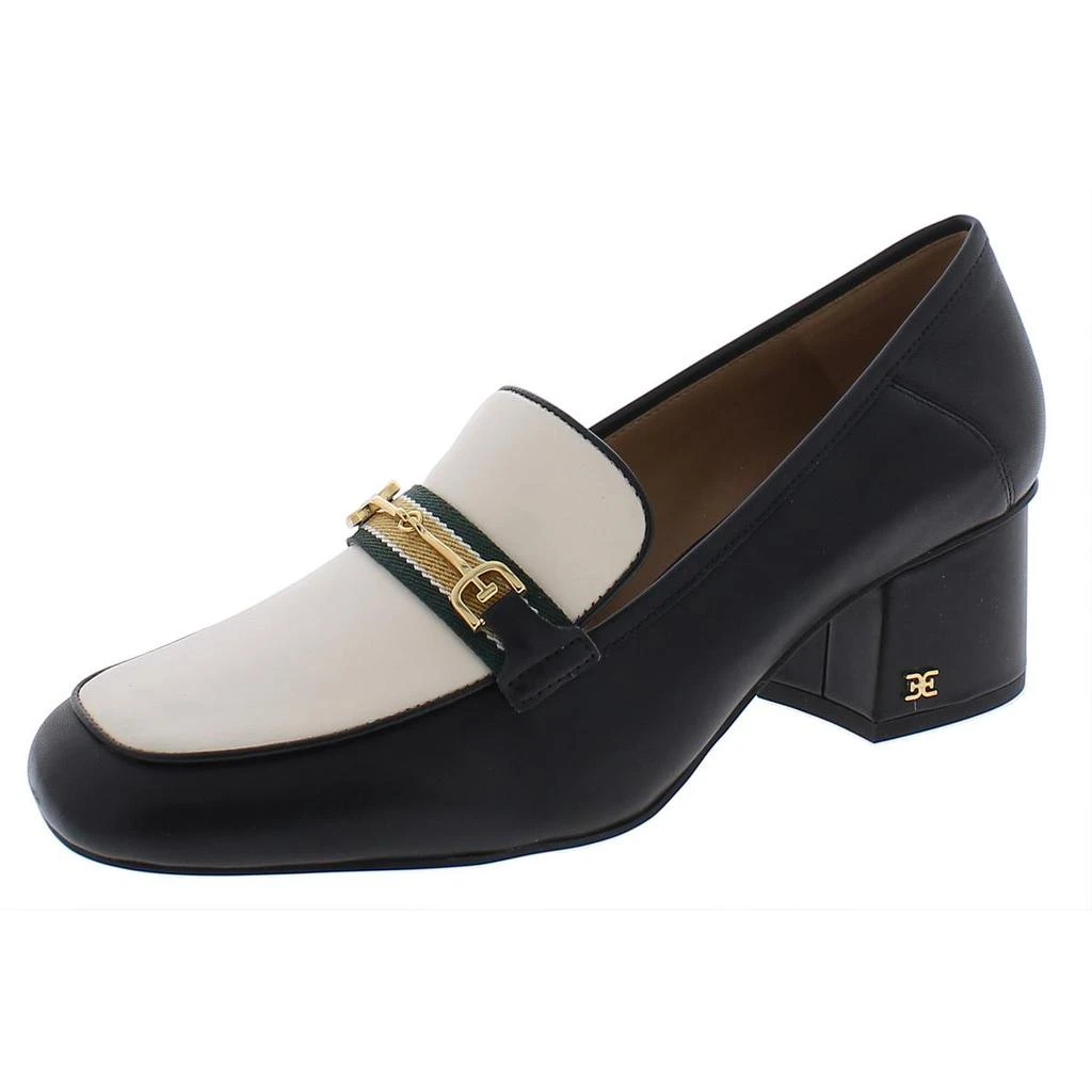 商品Sam Edelman|Sam Edelman Womens Flo Leather Sip On Loafer Heels,价格¥456,第2张图片详细描述