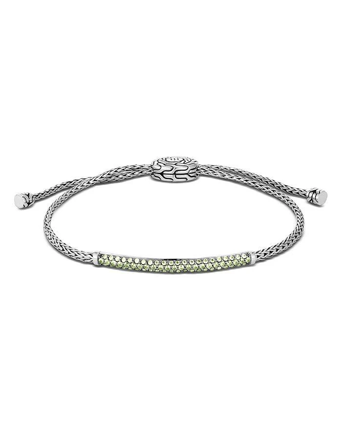 商品John Hardy|Sterling Silver Classic Chain Peridot Small Pull Through Bracelet,价格¥3979,第3张图片详细描述