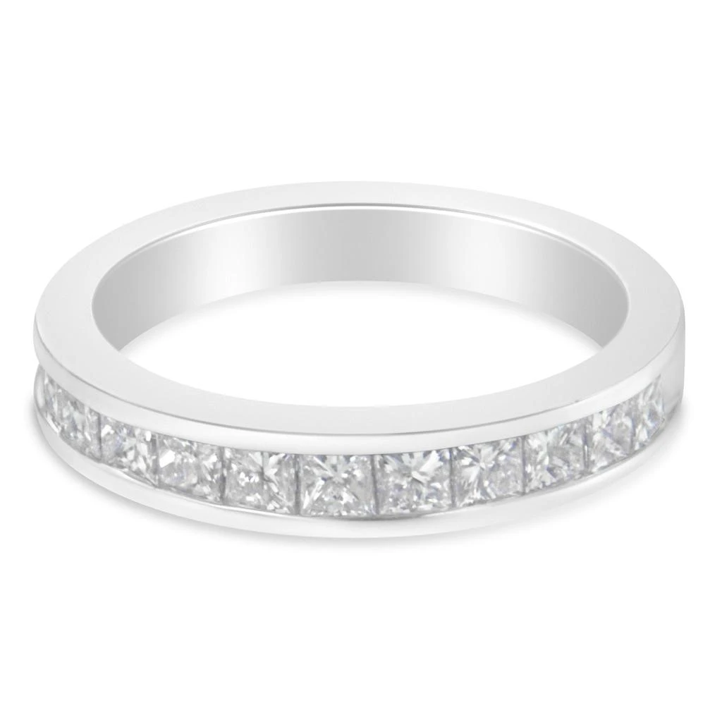 商品Haus of Brilliance|Women's 18K White Gold Princess Cut Diamond Band Ring,价格¥18156,第1张图片