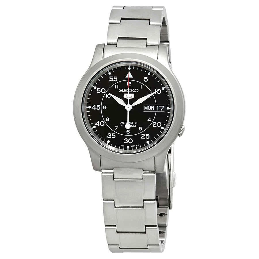 商品Seiko|Seiko Series 5 Automatic Black Dial Mens Watch SNK809K1,价格¥805,第1张图片