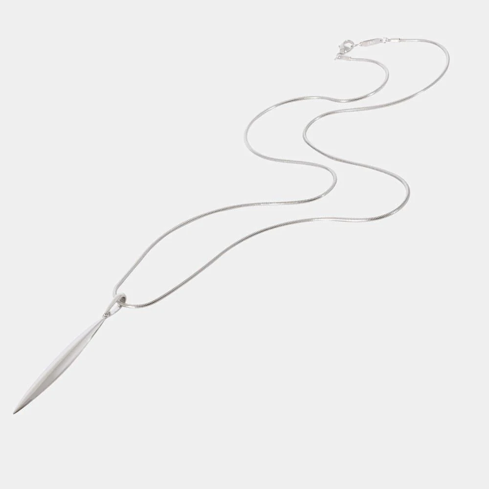 商品[二手商品] Tiffany & Co.|Tiffany & Co. Feather Pendant in 18K White Gold,价格¥12592,第2张图片详细描述